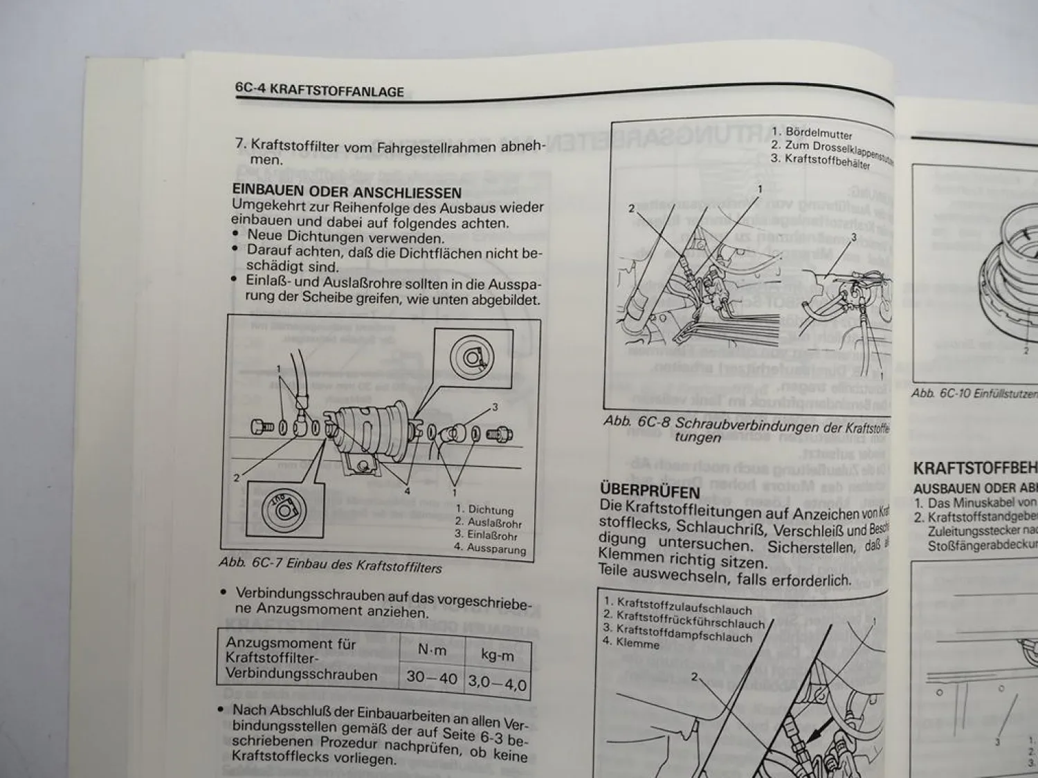 Suzuki Vitara mit Katalysator 1988 / 1991 Reparaturanleitung Werkstatthandbuch