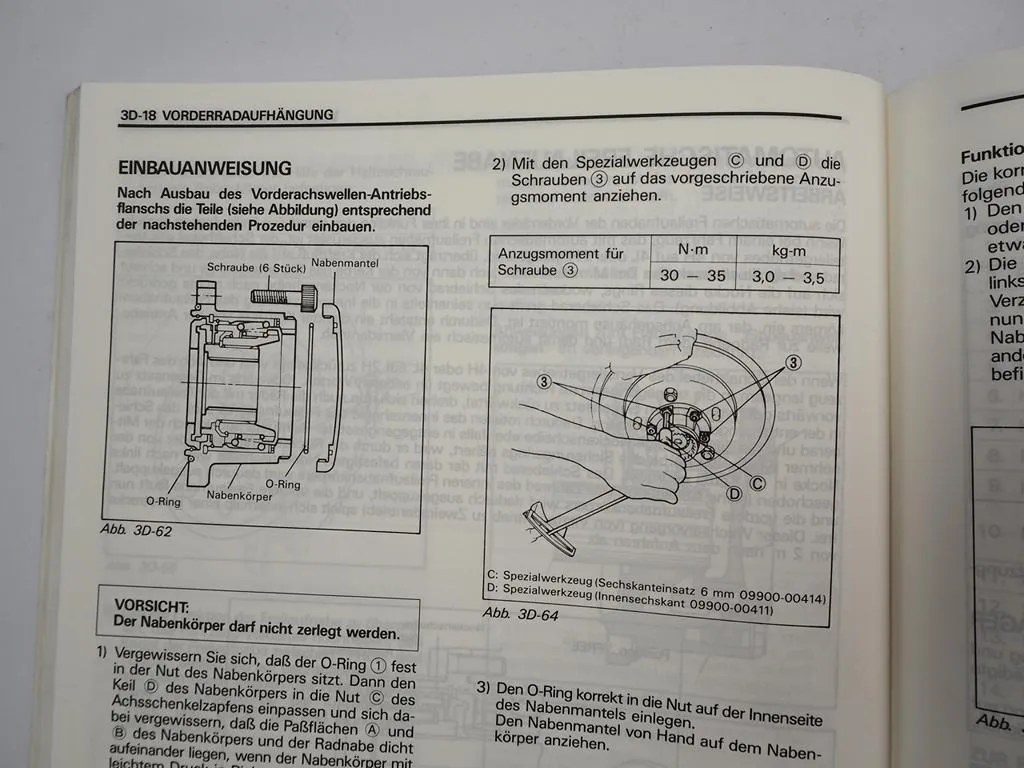 Suzuki Vitara Werkstatthandbuch Reparaturanleitung Stand 1990