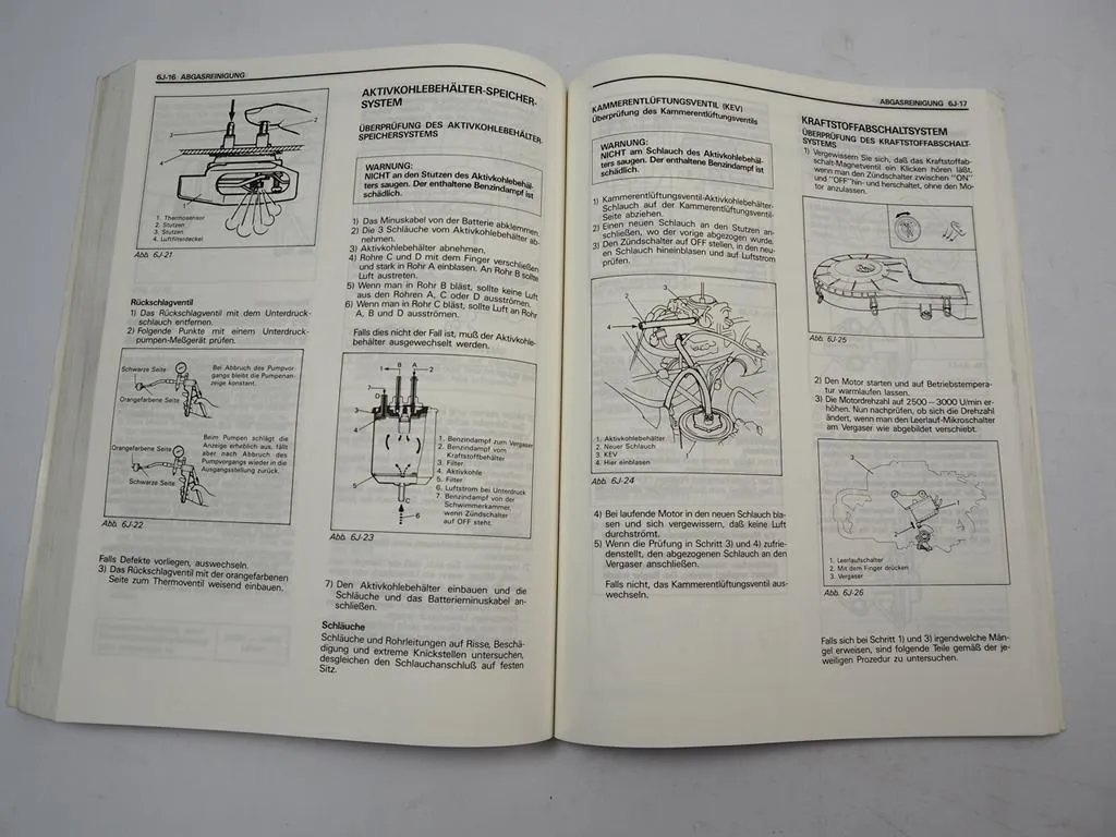 Suzuki Vitara Werkstatthandbuch Reparaturanleitung Stand 1990