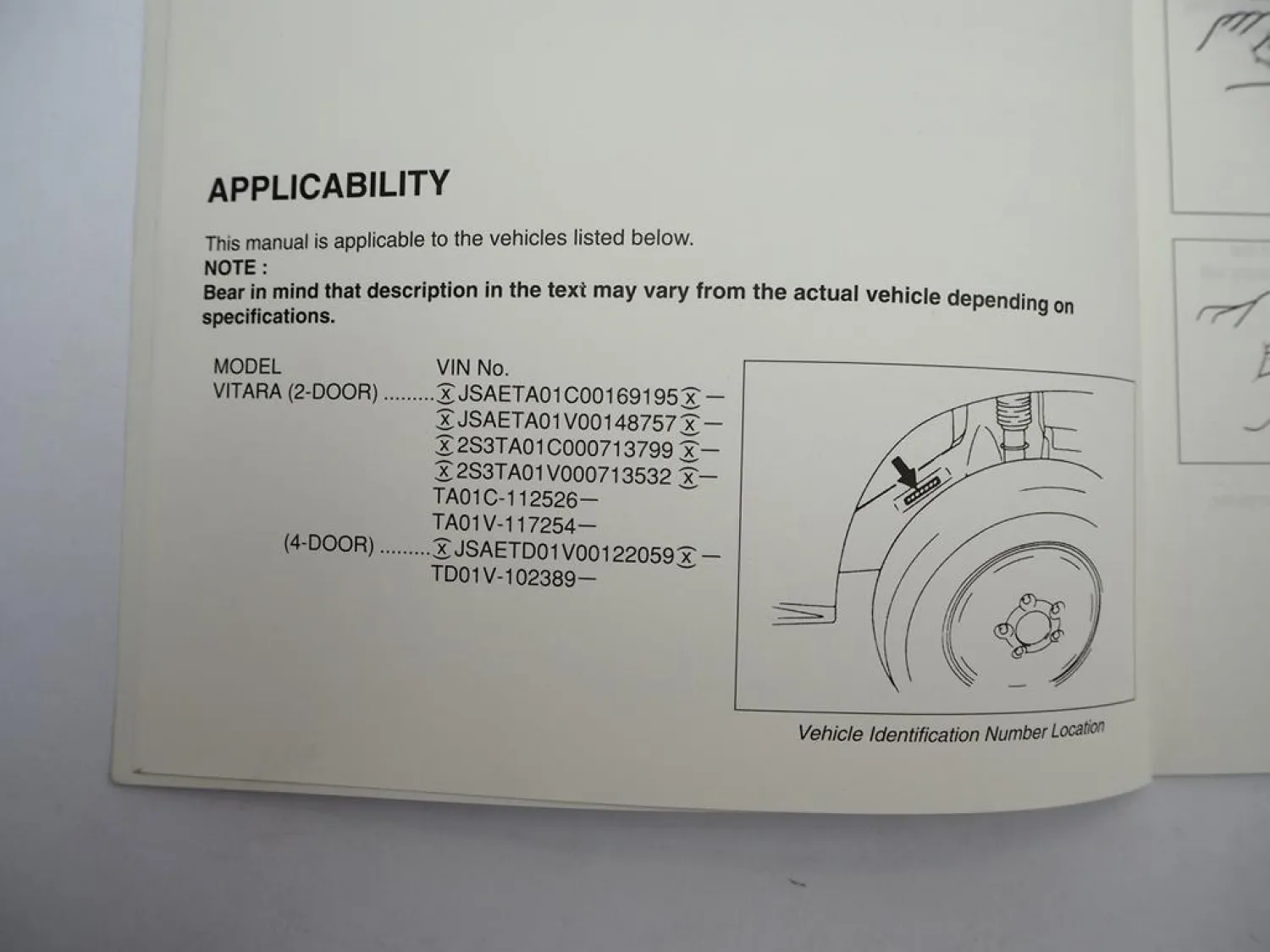 Suzuki Vitara Wiring Diagram Manual März & Oktober 1993 Schaltplan Elektrik