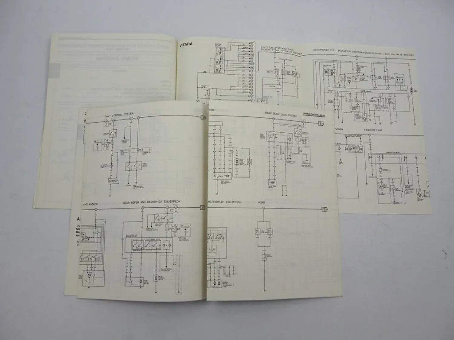Suzuki Vitara Wiring Diagram Manual März & Oktober 1993 Schaltplan Elektrik