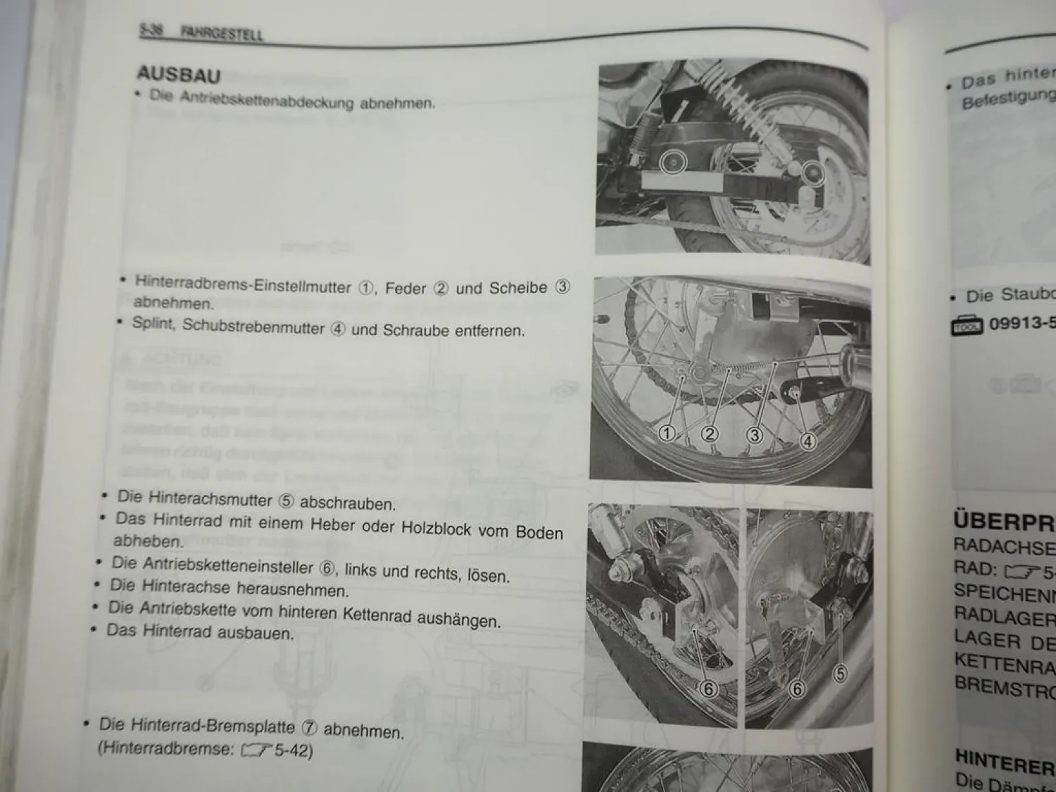 Suzuki VL125 Intruder Werkstatthandbuch 2000 Reparaturanleitung Wartung Deutsch