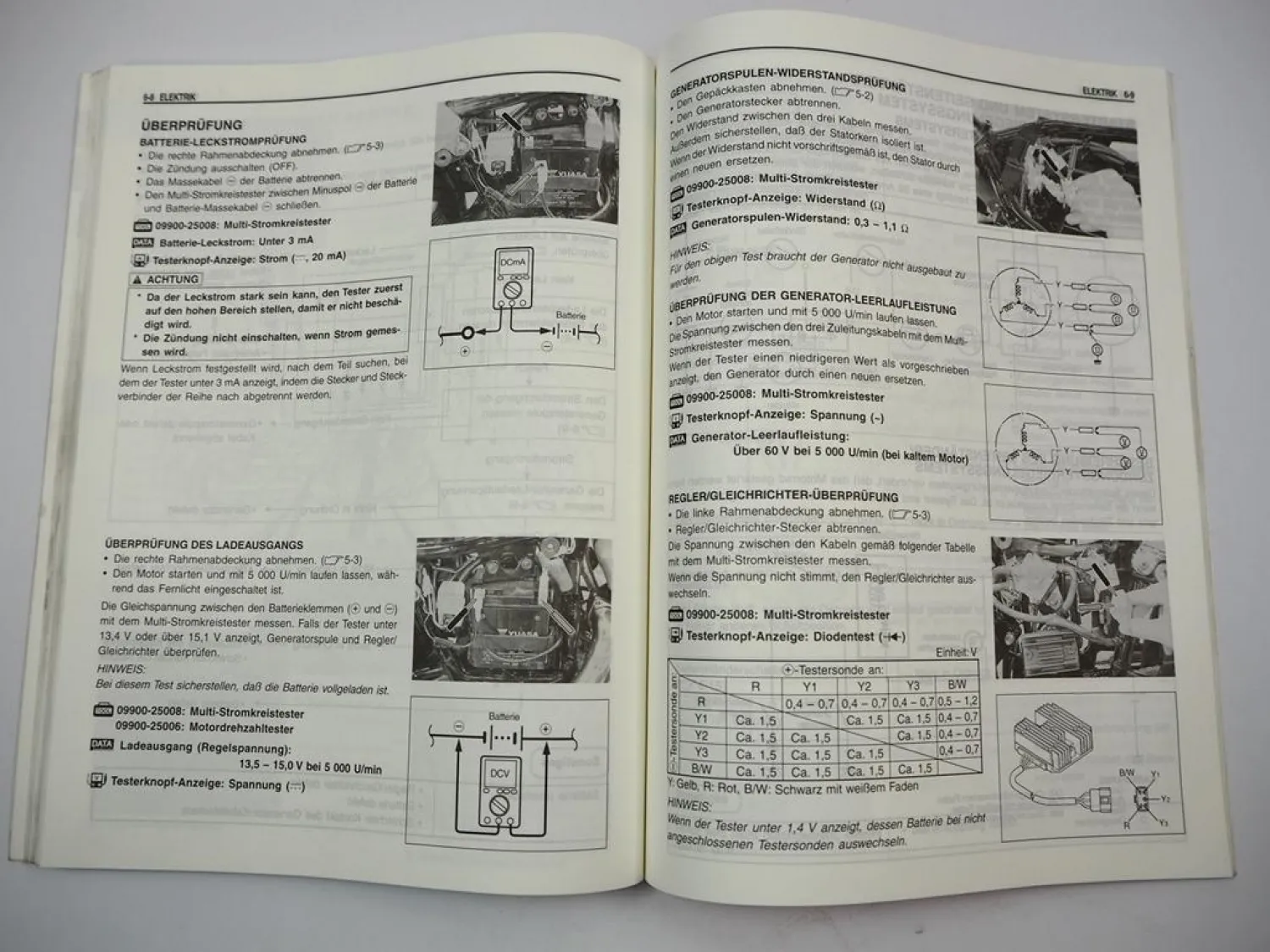 Suzuki VL125 Intruder Werkstatthandbuch 2000 Reparaturanleitung Wartung Deutsch