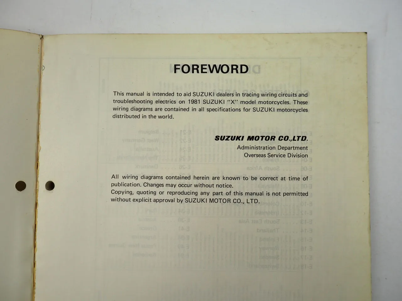Suzuki X Model Motorcycles Motorrad Schaltpläne Wiring Diagrams 1981
