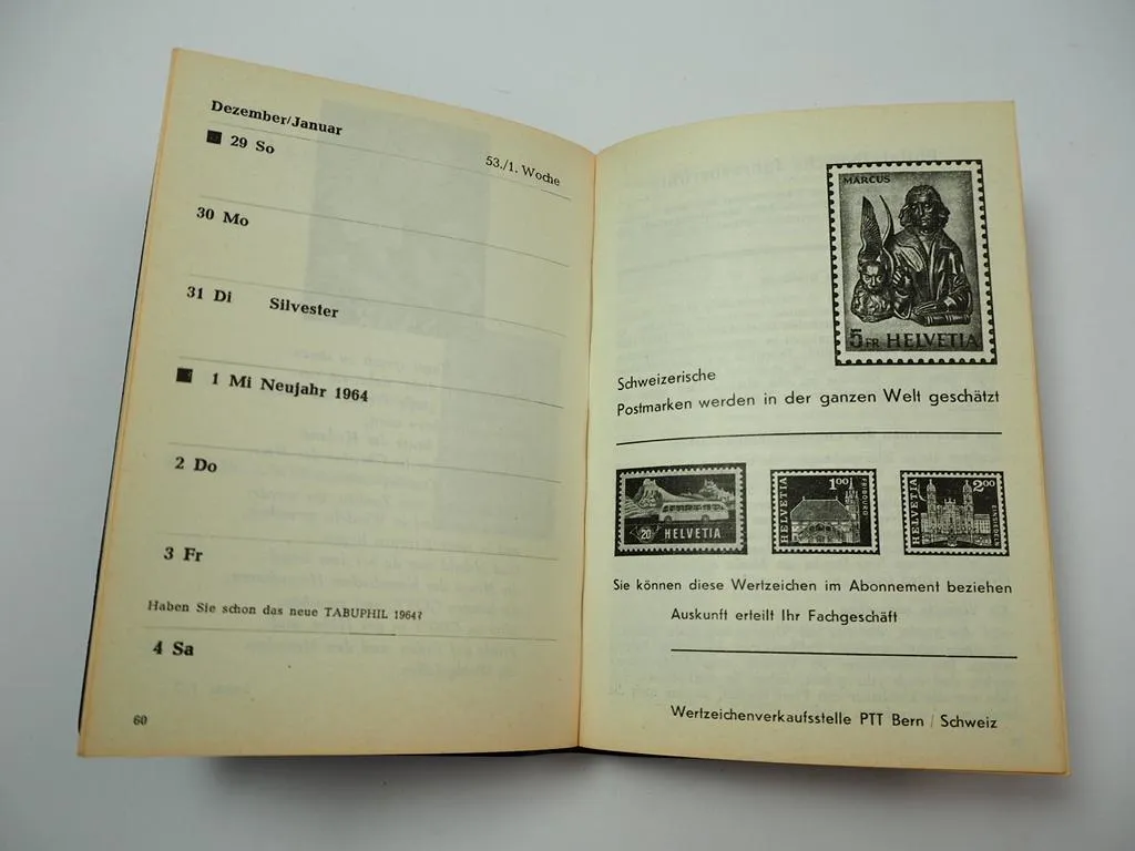 Tabuphil Taschenkalender für den Briefmarken Freund 1963