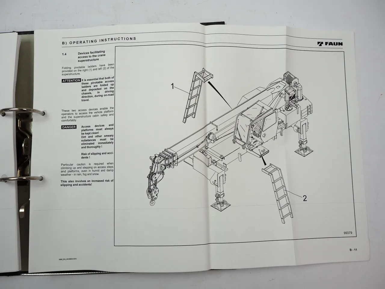 Tadano Faun HK 35 Telescopic Truck Crane Operating Manual 1996