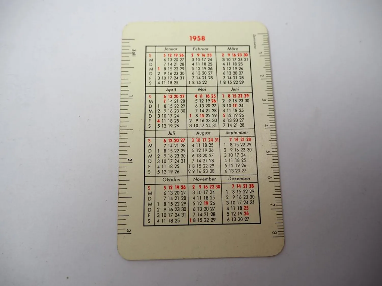 Taschenkalender Persil Werbung 1958