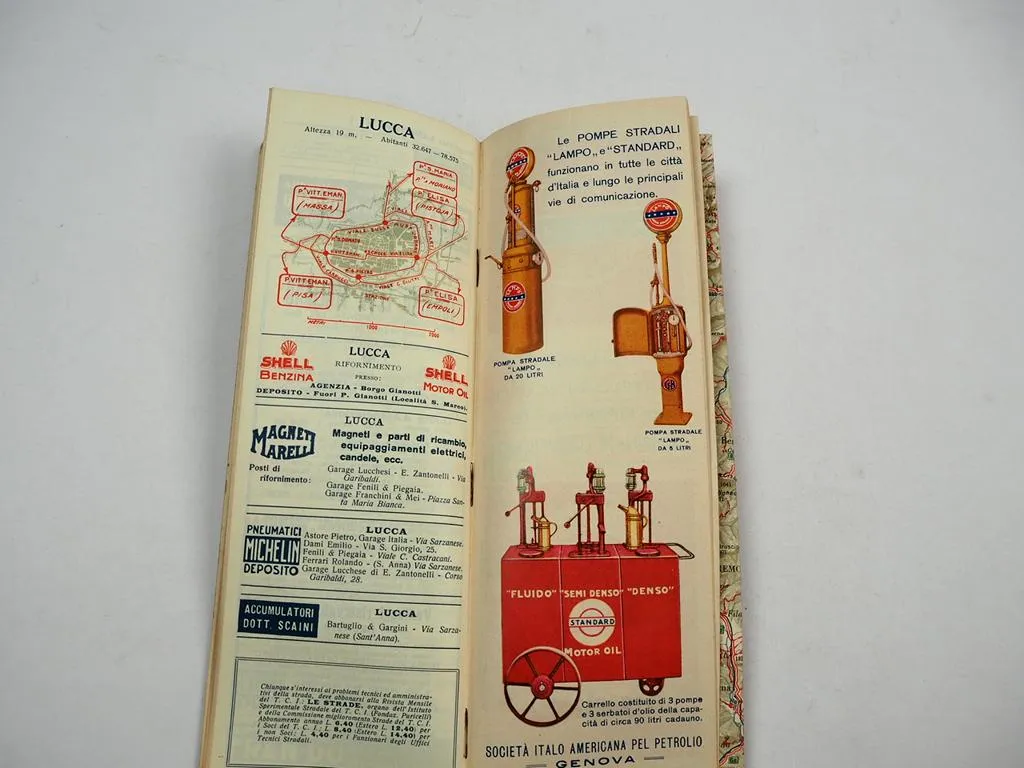 TCI Touring Club Italiano Grande Carta Automobilistica 1:300000 Foglio 4 ca 1910