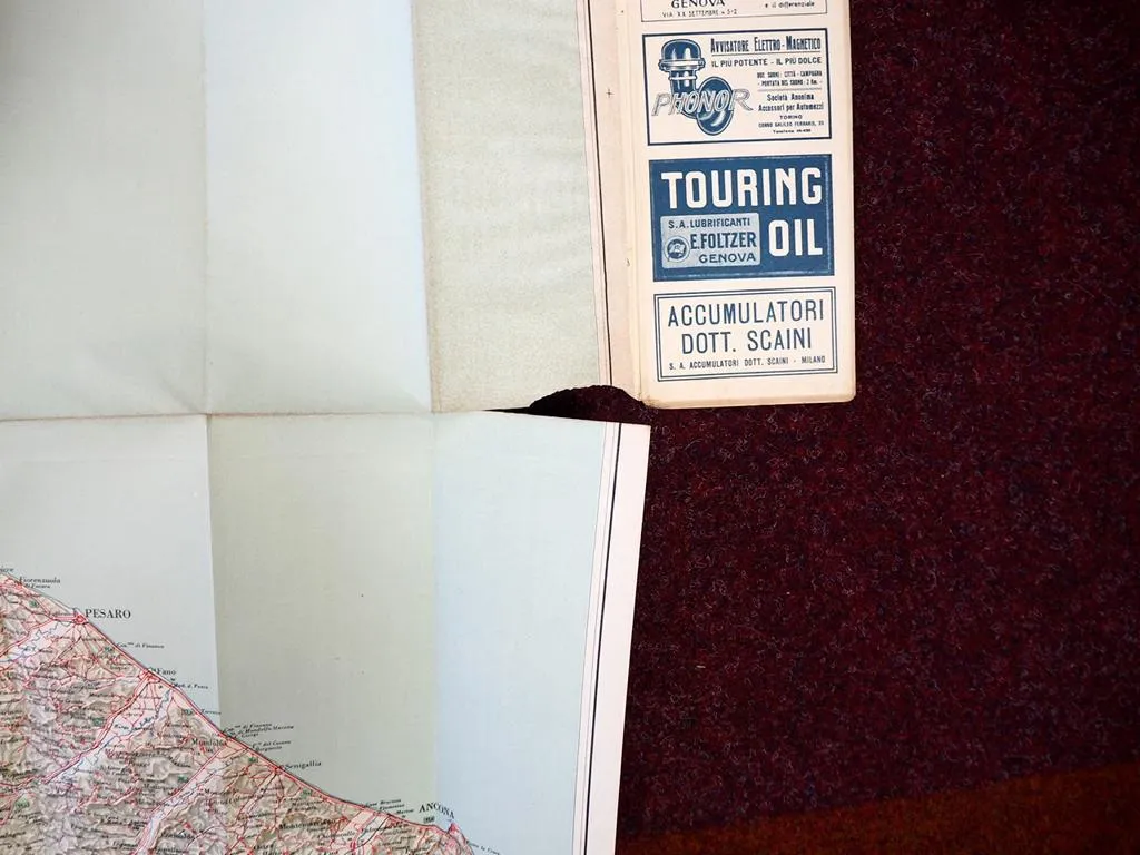 TCI Touring Club Italiano Grande Carta Automobilistica 1:300000 Foglio 4 ca 1910