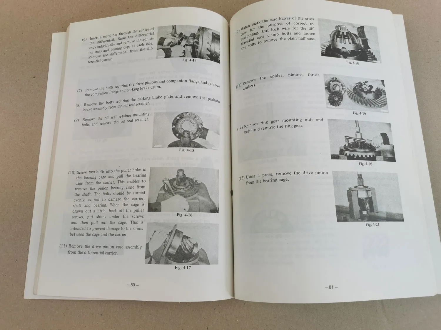 TCM FD100Z4 FD115Z4 FD135Z4 Service Manual Werkstatthandbuch 1981