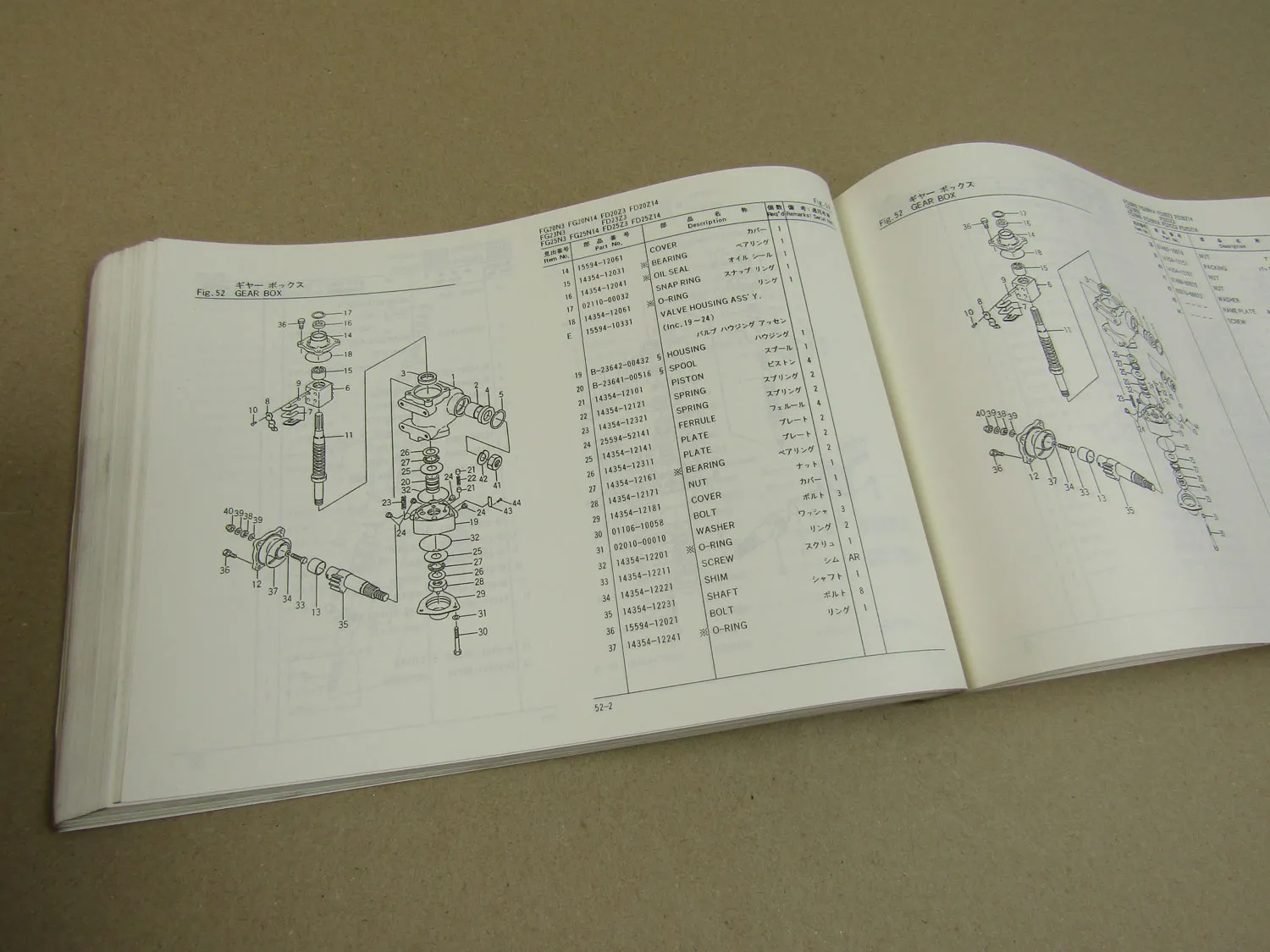 TCM FG FD 20 23 25 N3 Z3 N14 Z14 Stapler alpha Parts List Ersatzteilliste 92
