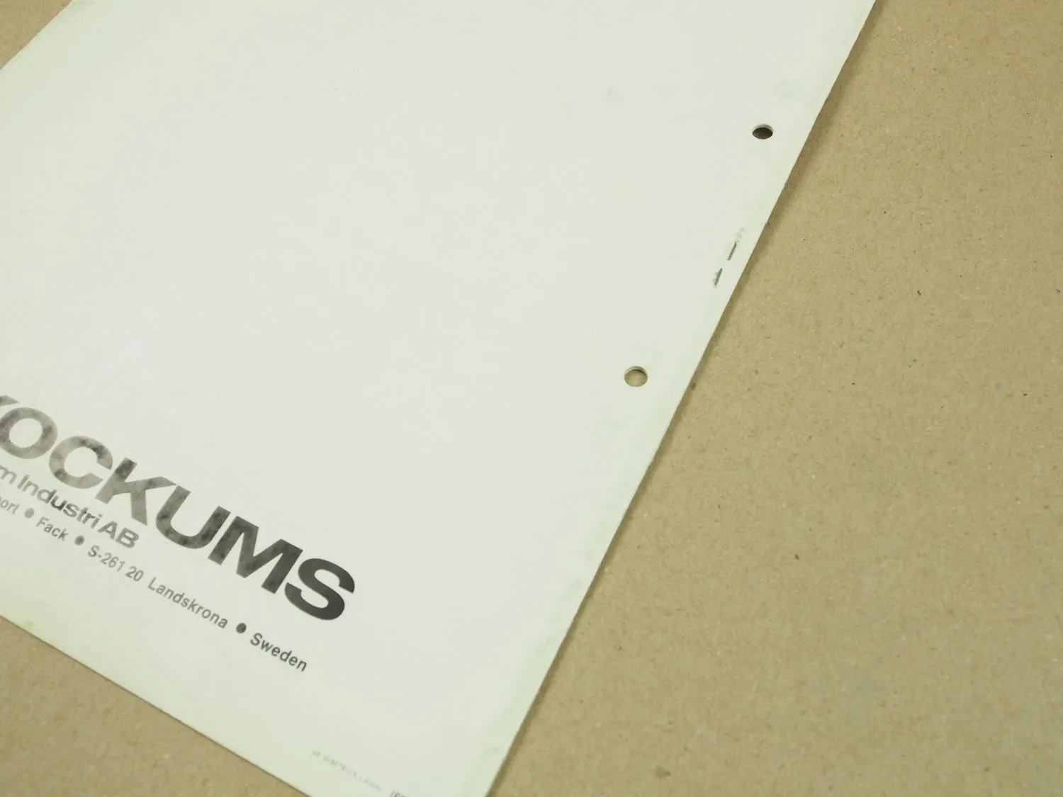 Technische Beschreibung Kockum KL-442 Muldenkipper aus den 60er Jahren