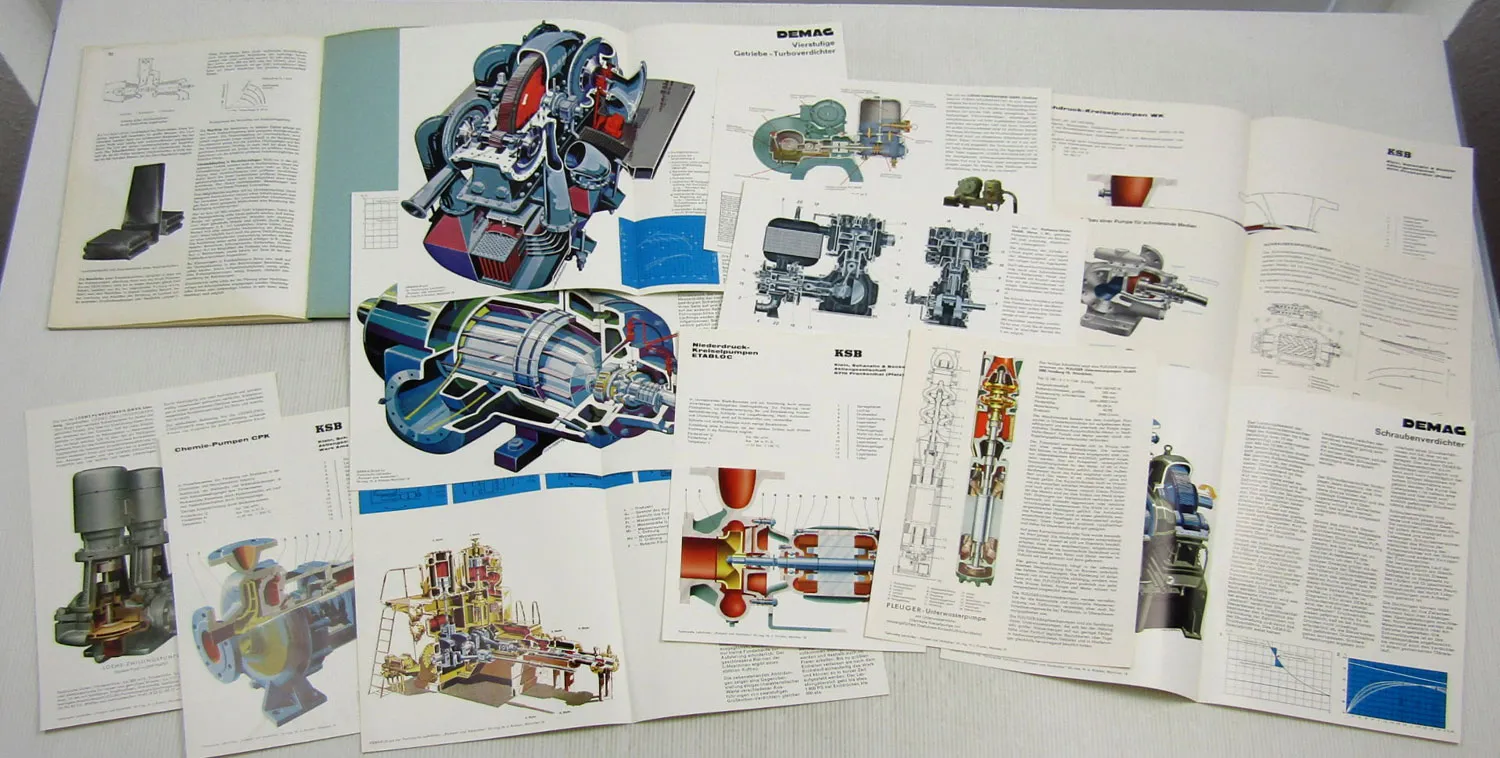 Technische Lehrbilder Pumpen und Verdichter von H.-J. Kirsten München 1966