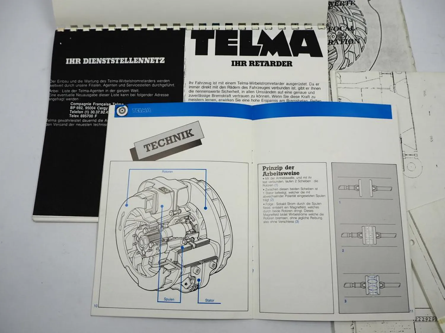 Telma Bremse Retarder für Krupp Kran K100 H100 Betriebsanleitung ETL Schaltplan