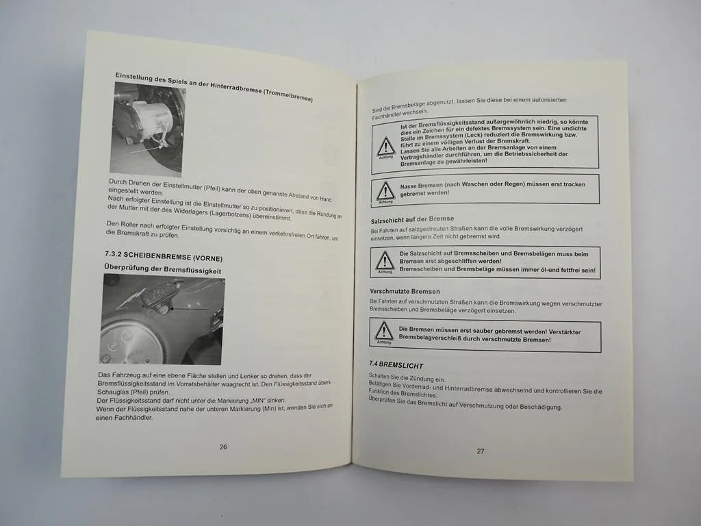 TGB Hawk 50 Motorroller Betriebsanleitung Serviceheft 2008