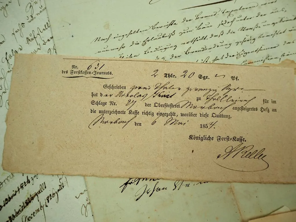 Thalkleinich bei Bernkastel alte Dokumente Schriftstücke Hausbau 1824 - 1914