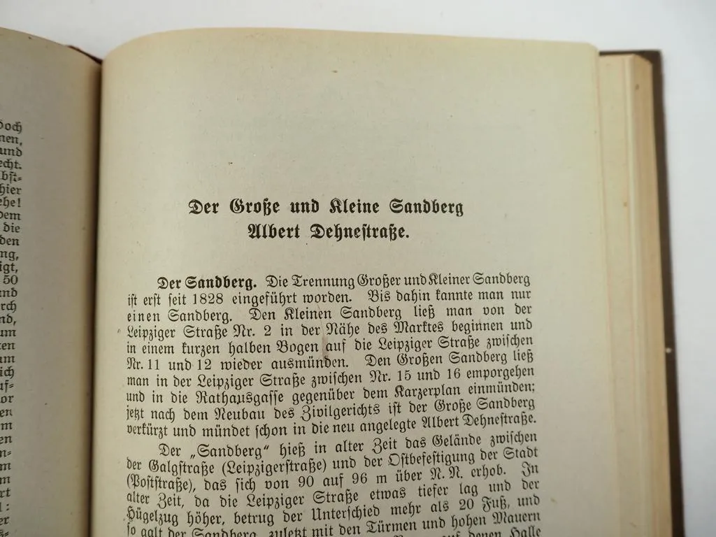 Topographie oder Häuser und Strassen Geschichte der Stadt Halle Saale 1920