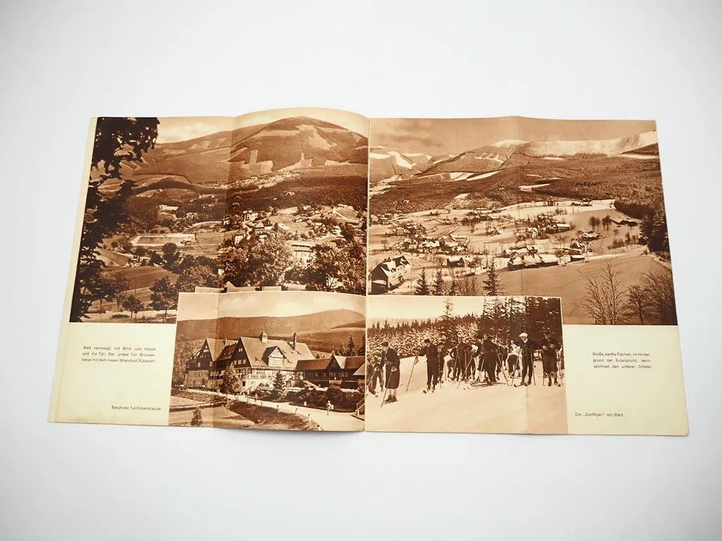 Tourismus Prospekt Brückenberg Wang Riesengebirge Schlesien 1939