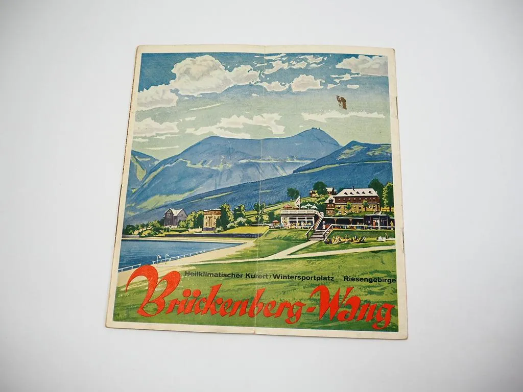 Tourismus Prospekt Brückenberg Wang Riesengebirge Schlesien 1939