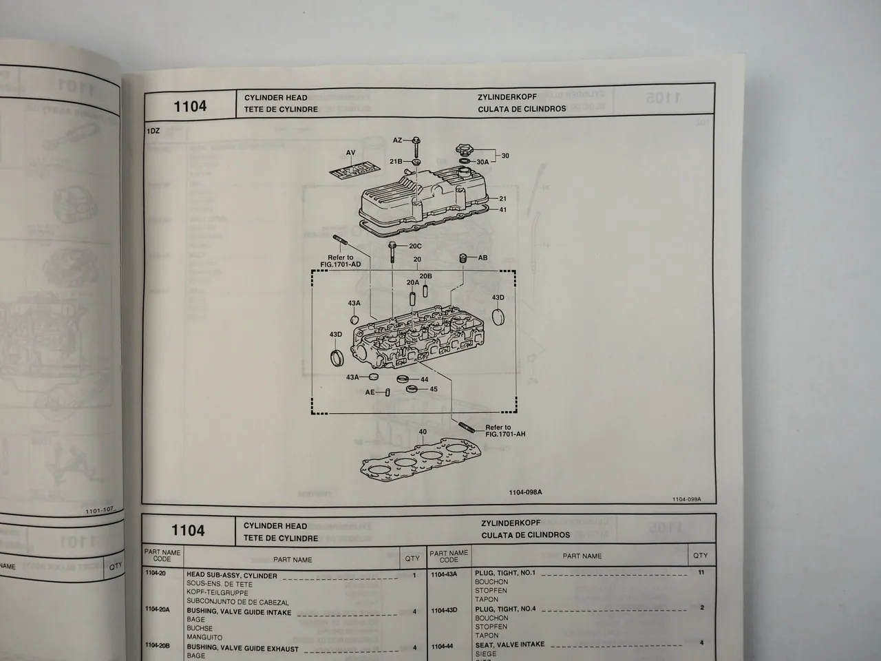 Toyota 02-7FDF 62-7FDF 15 18 20 25 30 Gabelstapler Ersatzteilliste Parts Catalog