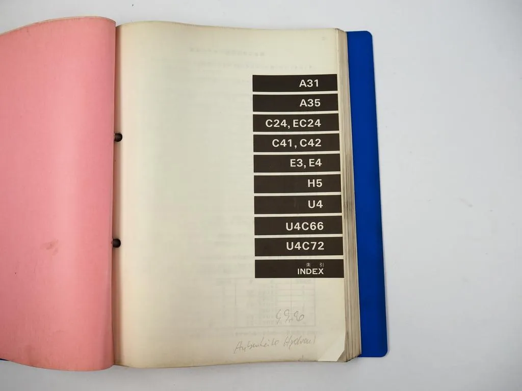 Toyota 2FD 2FG 32 35 40 2FGE30 Forklift Attachment Parts Catalog 1977