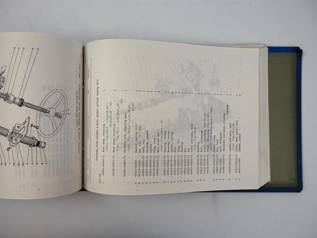 Toyota 3FG 2FD 10 14 15 Forklift Truck Ersatzteilliste Parts Catalog 1973