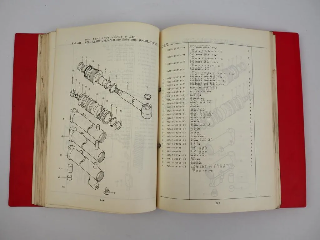 Toyota 4FB 10 14 15 Forklift Parts Catalog + Attachment Ersatzteilliste 1980/81
