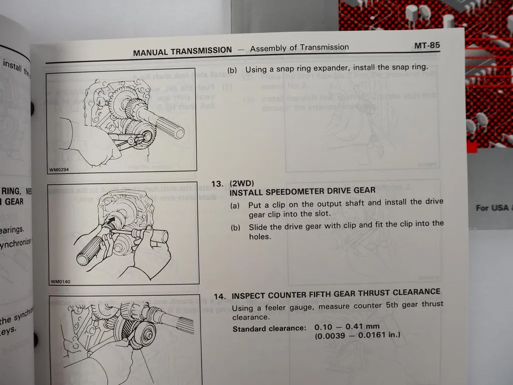 Toyota 4Runner 1993 Repair Manual Electrical Wiring Diagram for USA Canada