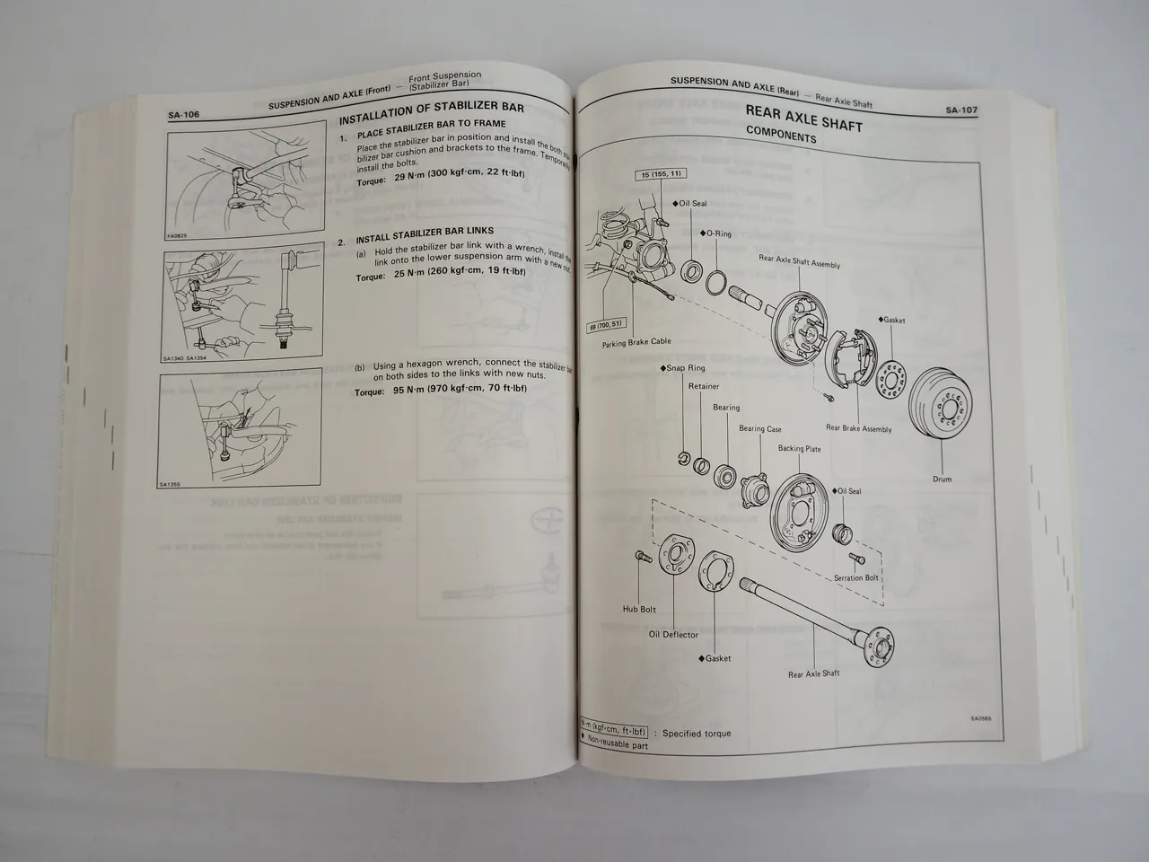 Toyota 4Runner 1993 RN VZN 120 130 131 Repair Manual for USA Canada
