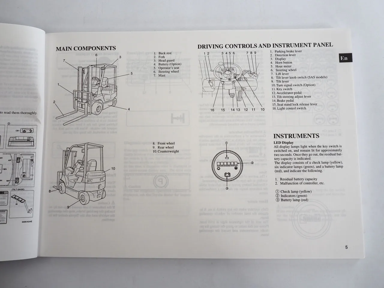 Toyota 7FB 7FBH 7FBJ Gabelstapler Fork Lift Betriebsanleitung Operators Manual