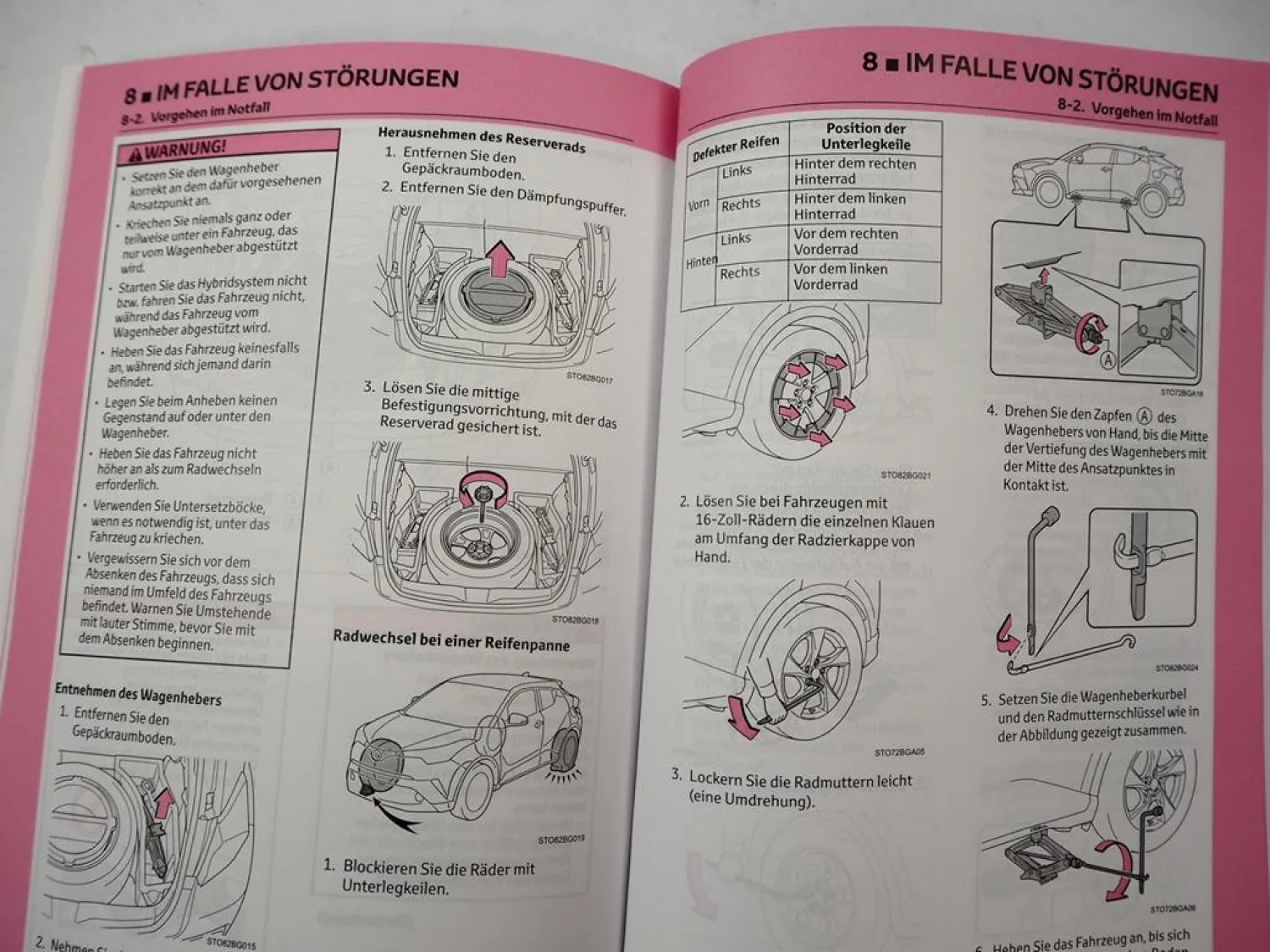 Toyota C-HR Hybrid 2ZR-FXE Betriebsanleitung Bedienungsanleitung 2016 Bordbuch