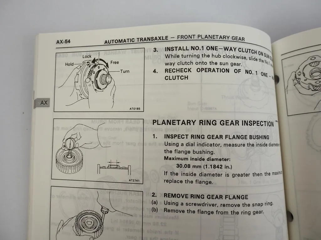 Toyota Camry 1992 Repair Manual Automatic Transaxle A540E