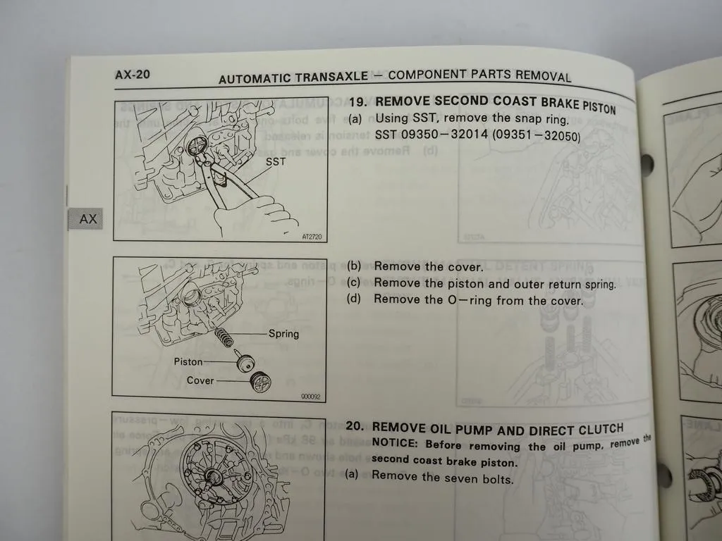 Toyota Camry 1993 Repair Manual Automatic Transaxle A140E