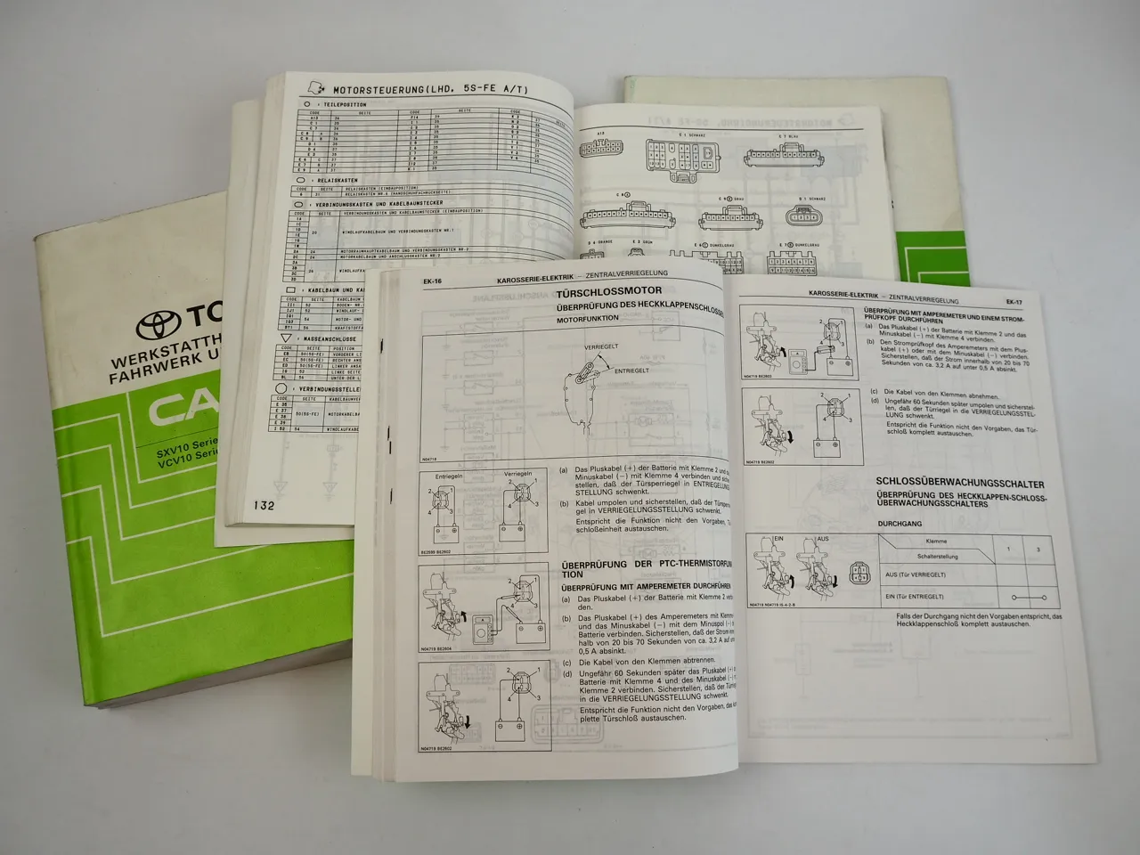 Toyota Camry III SXV10 VCV10 Werkstatthandbuch Schaltpläne Elektrik ab 1991