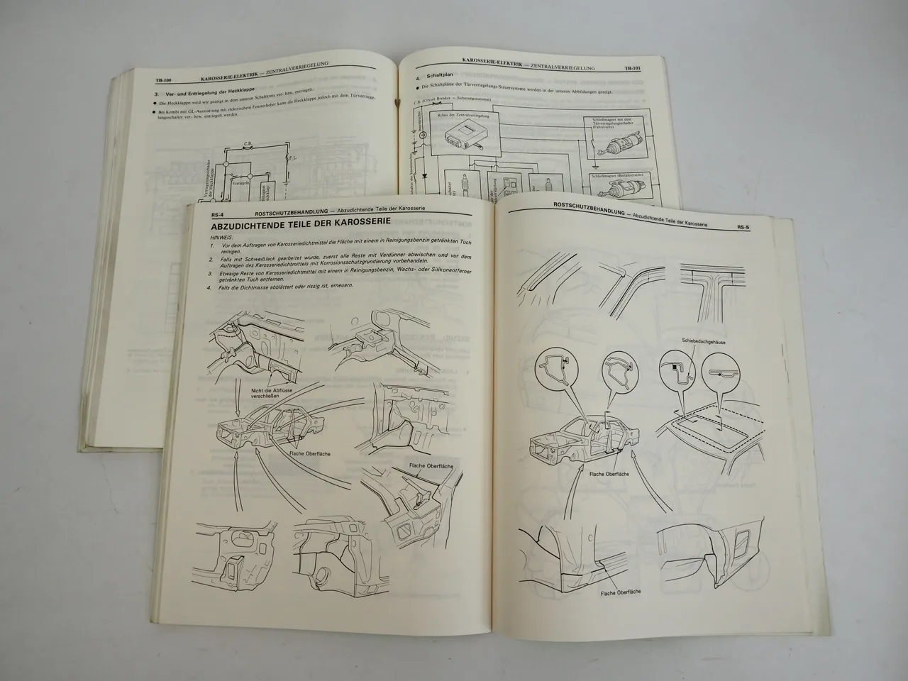 Toyota Camry SV20 SV21 CV20 Werkstatthandbuch Kollisionsschäden ab 8/1986