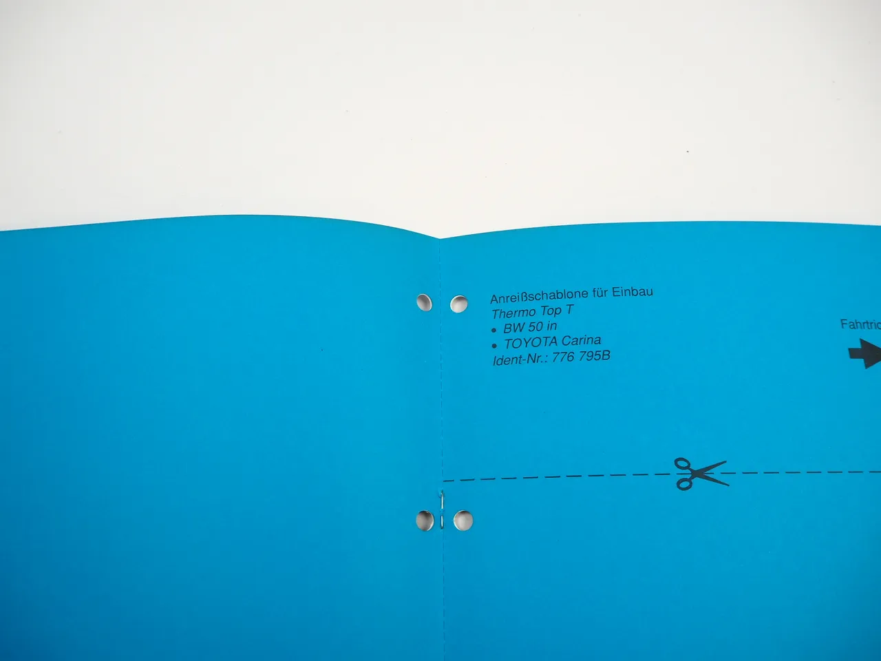 Toyota Carina T190 MJ 95 Einbauanleitung Webasto Thermo Top T BW50 Heizung 1995