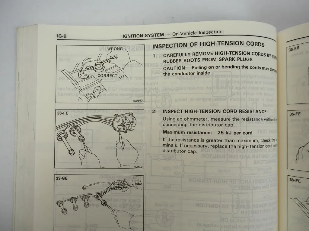 Toyota Celica 1988 ST162 Repair Manual for USA Canada