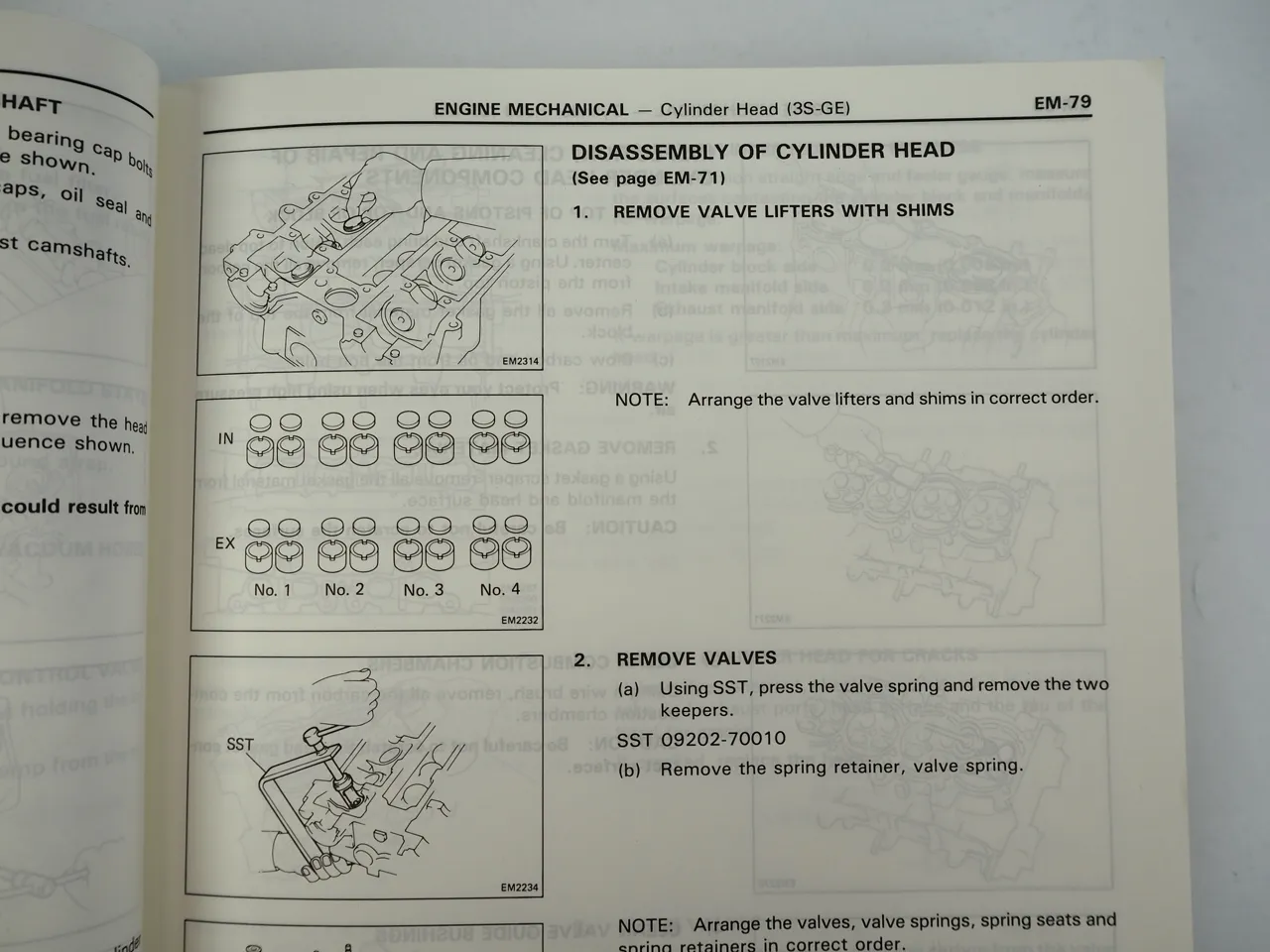 Toyota Celica ST161 ST162 Repair Manual for USA Canada 1986