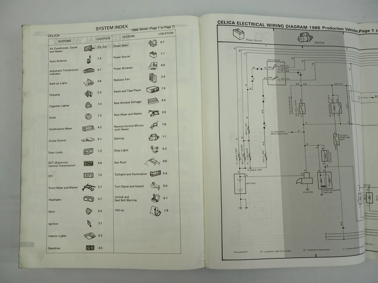 Toyota Celica ST161 ST162 Repair Manual for USA Canada 1986