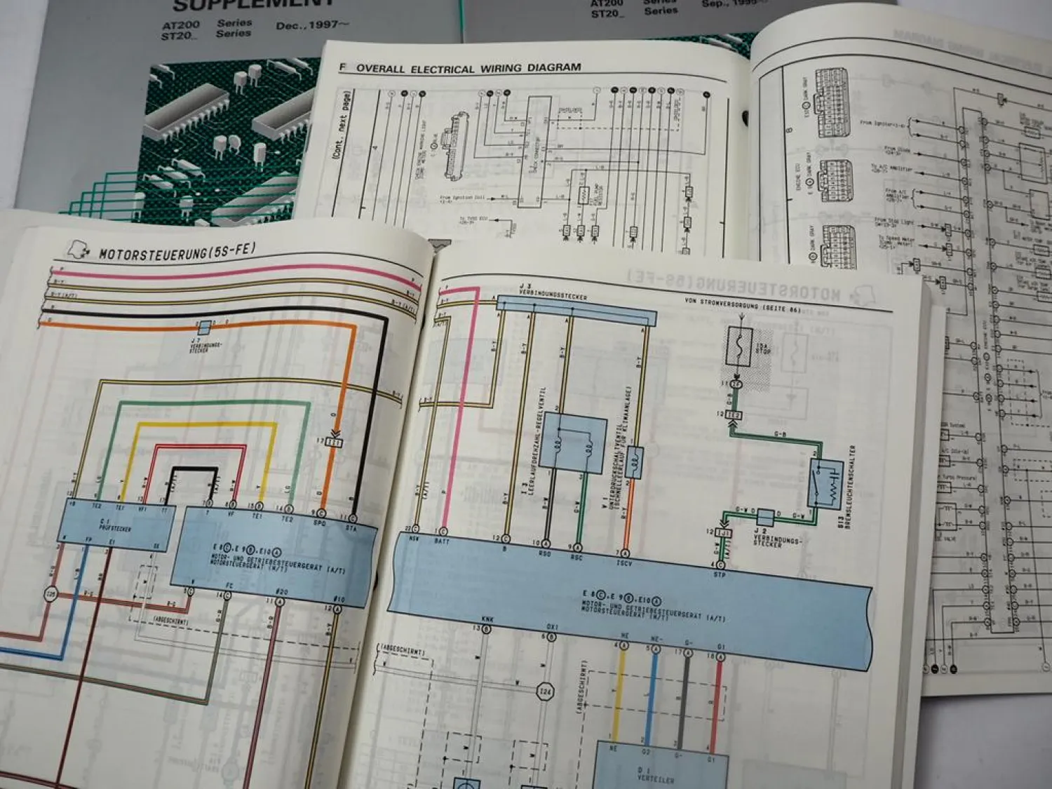 Toyota Celica T20 ST202 204 205 AT200 4WD Schaltpläne Elektrik Werkstatthandbuch