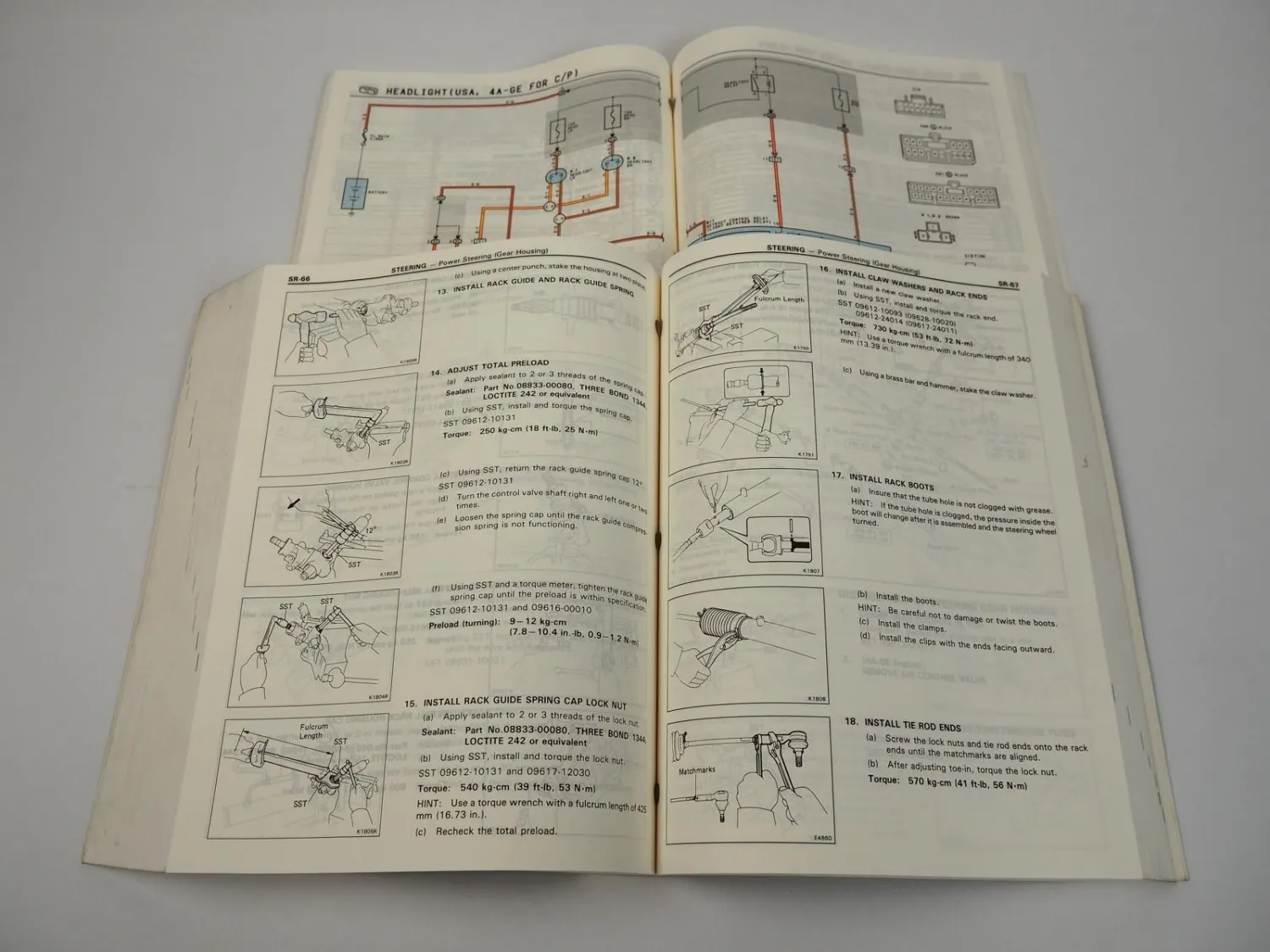 Toyota Corolla AE92 AE95 1991 Factory Service Shop Repair Manual USA Canada