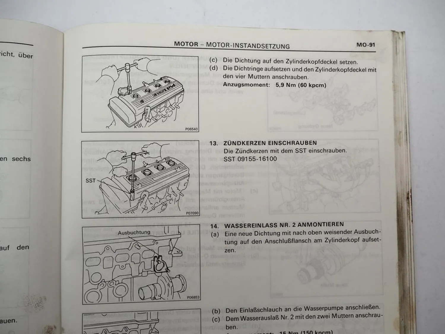 Toyota Corolla Corona CarinaE Avensis 1.6 16V Motor 4A-FE Werkstatthandbuch 92-97