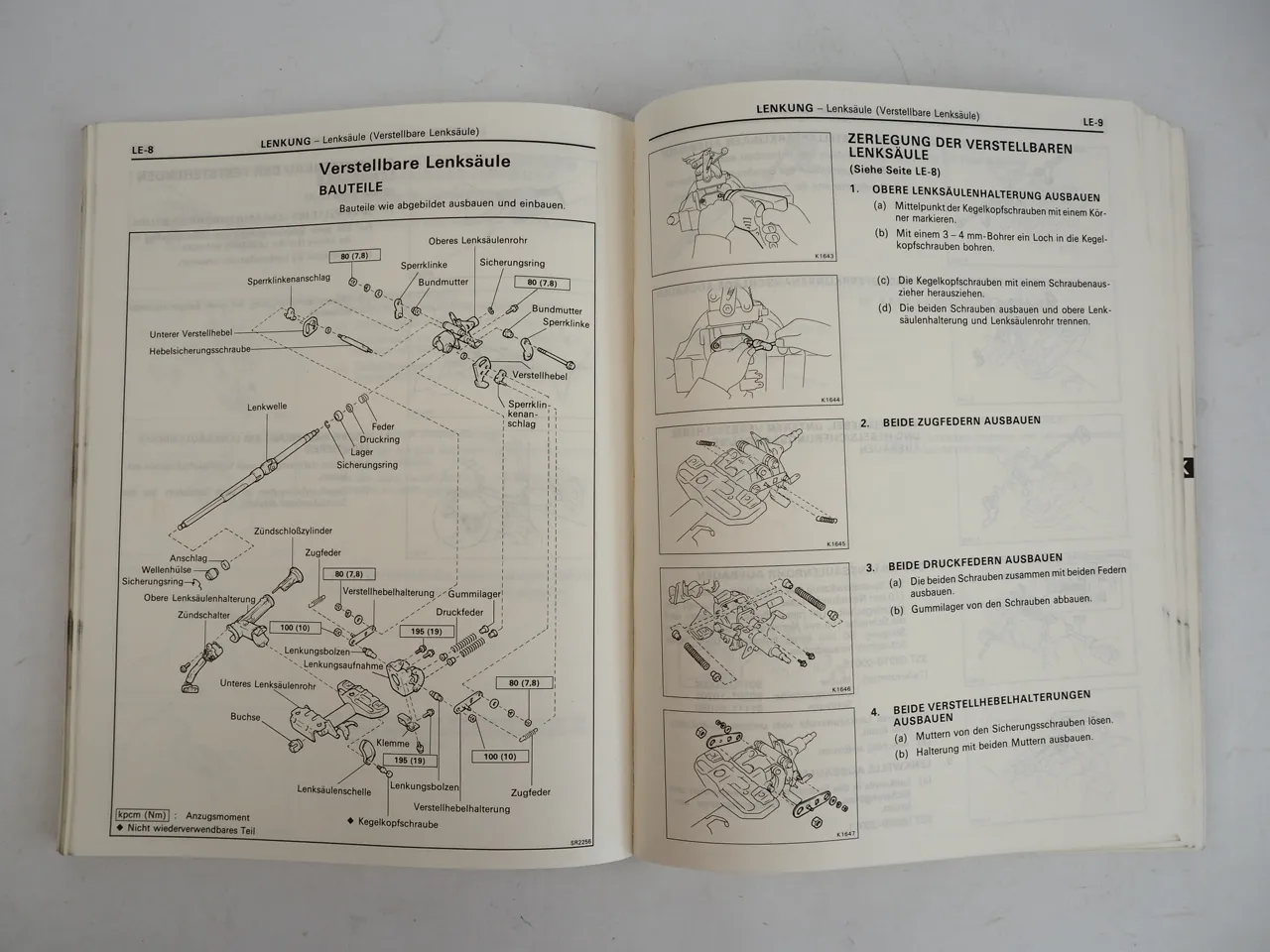 Werkstatthandbuch Toyota Corolla E9 1987 AEAE92 EE 90 97 CE90 Repraturanleitung