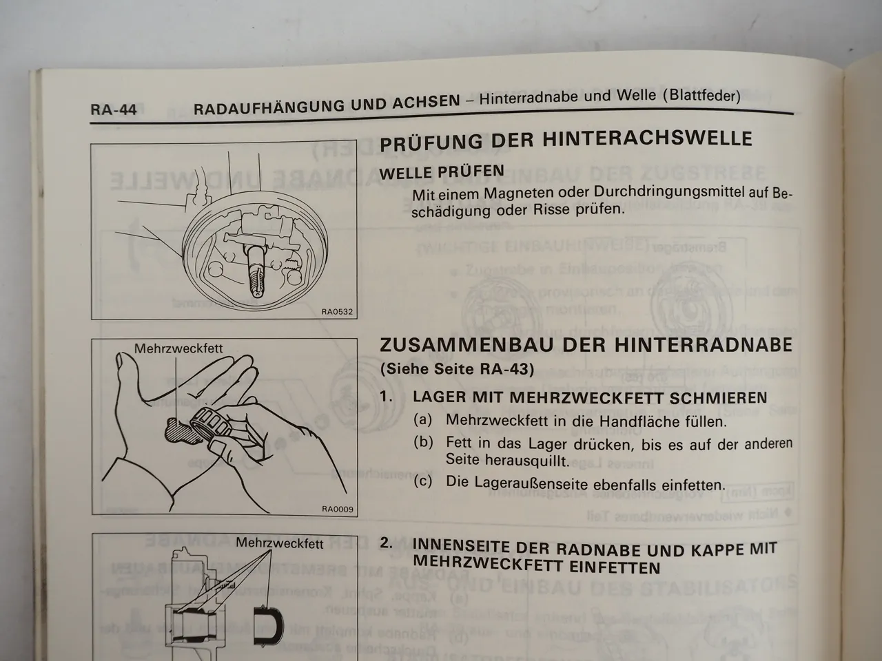Werkstatthandbuch Toyota Corolla E9 1987 AEAE92 EE 90 97 CE90 Repraturanleitung