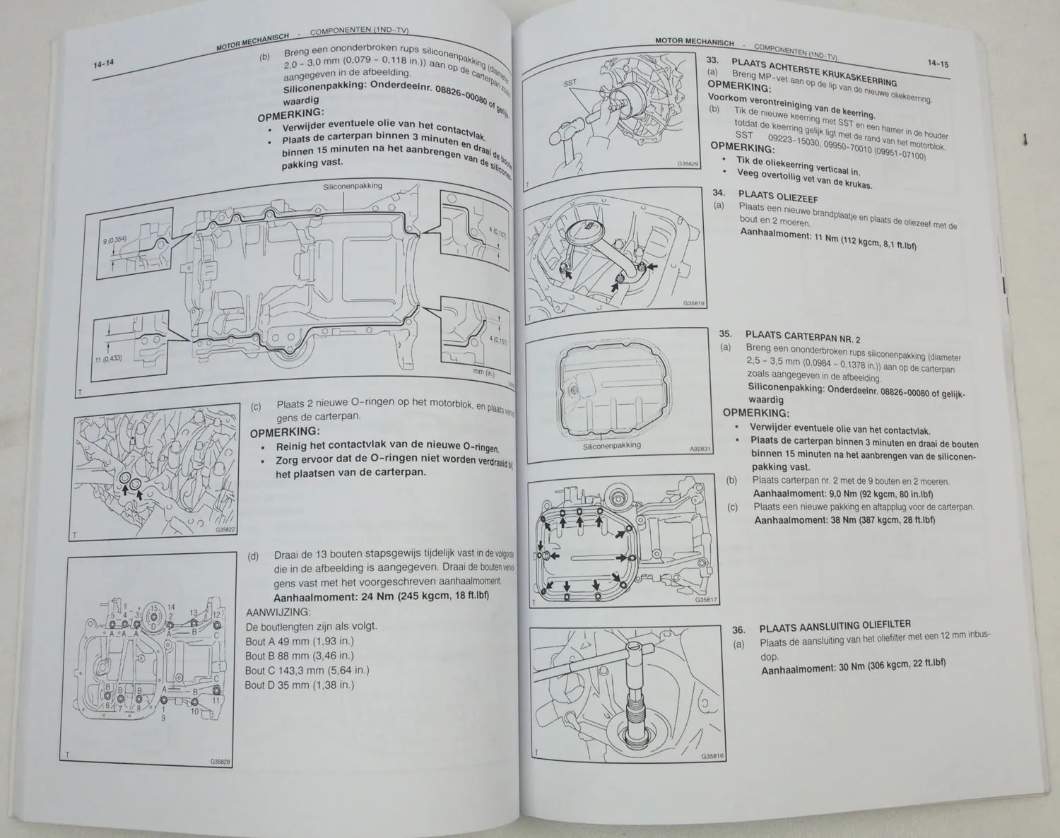 Toyota Corolla NDE120 Motor 1ND-TV Reparatiehandboek Reparatiehandleiding 2004