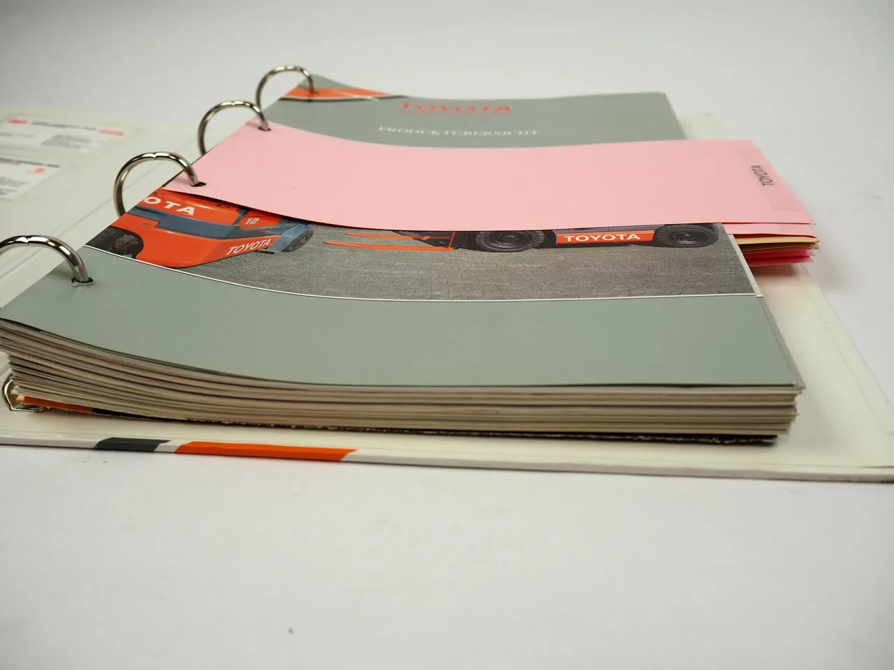 Toyota Gabelstapler Produktmappe mit 21 Prospekten Technische Daten 1996