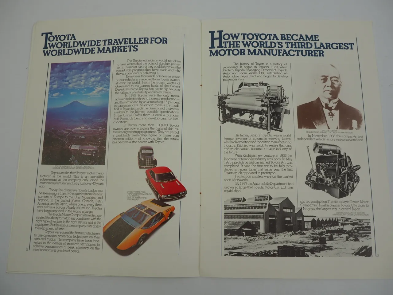 Toyota GB ltd 9 brochures and pricelist 1976 Corolla Carina 1000 2000