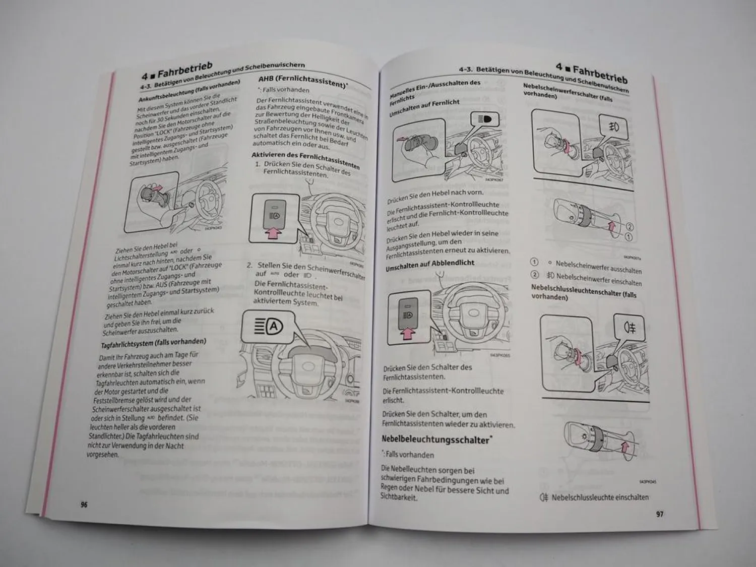 Toyota Hilux Betriebsanleitung Bedienungsanleitung 2021 Bordbuch