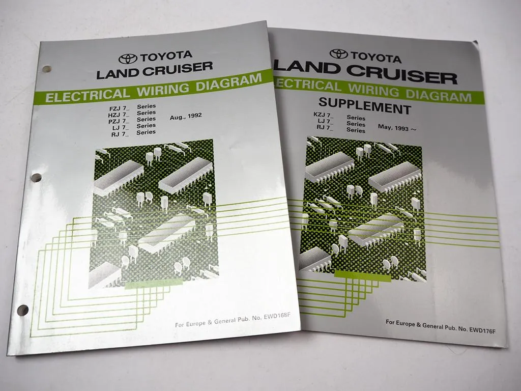 Toyota Land Cruiser J7 KZJ LJ RJ 70 - 79 Schaltpläne 1992 1993 Werkstatthandbuch