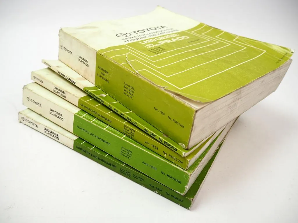Toyota Land Cruiser + Prado J9 Werkstatthandbuch 1996 - 2000 Reparaturanleitung